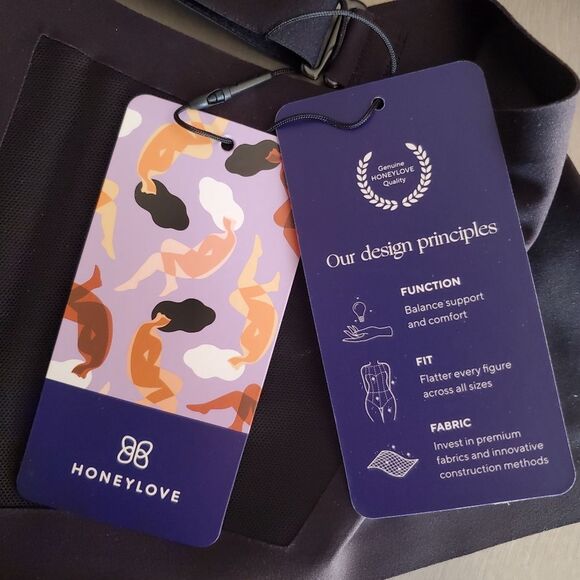 Honeylove CrossOver Bra Black Underwire-free Adjustable 3X 44 DD  44 DDD NWT - Picture 6 of 10